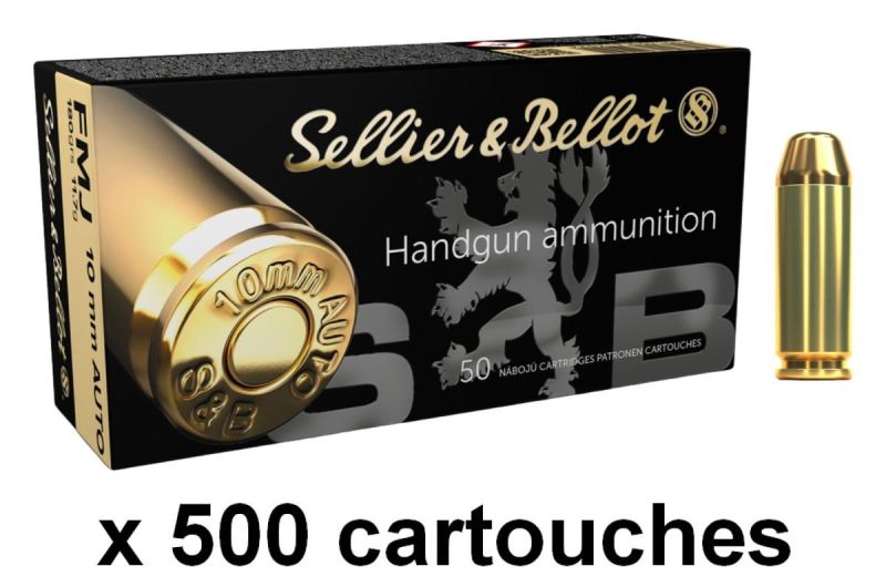 SELLIER BELLOT cal.10mm Auto FMJ /500