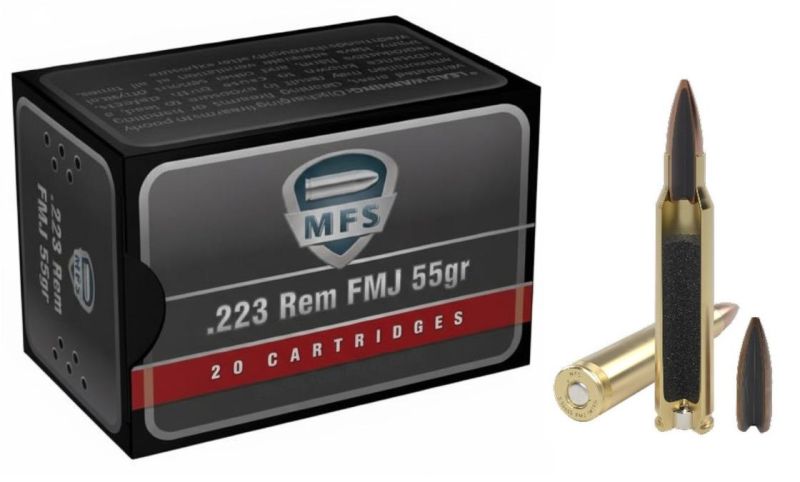 MFS cal.223 Rem Target FMJ 55gr /50