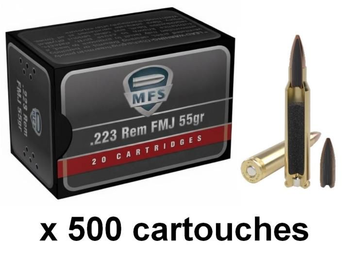 MFS cal.223 Rem Target FMJ 55gr /500