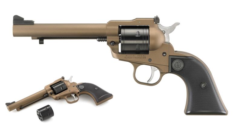 Revolver RUGER SUPER WRANGLER Cerakote Bronze 5.5" calibre 22 Lr / 22 Magnum