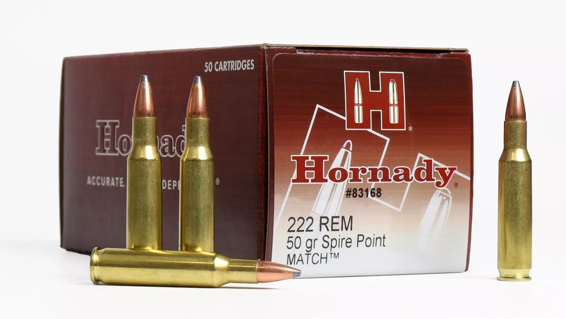HORNADY cal.222 Rem SP Match 50 grains - 3.2 grammes /50