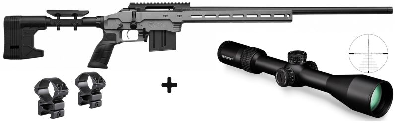 CZ 600 MDT Grey cal.308 Win "Pack Vortex Diamondback 6-24x50 FFP ret.EBR-2C Mrad"