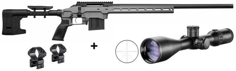 CZ 600 MDT Grey cal.308 Win "Pack Hawke Sidewinder 8-32x56 rét. Half Mil"