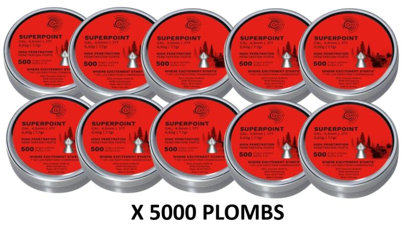Plombs cal.4,5mm GECO SUPERPOINT (0.50gr) /5000