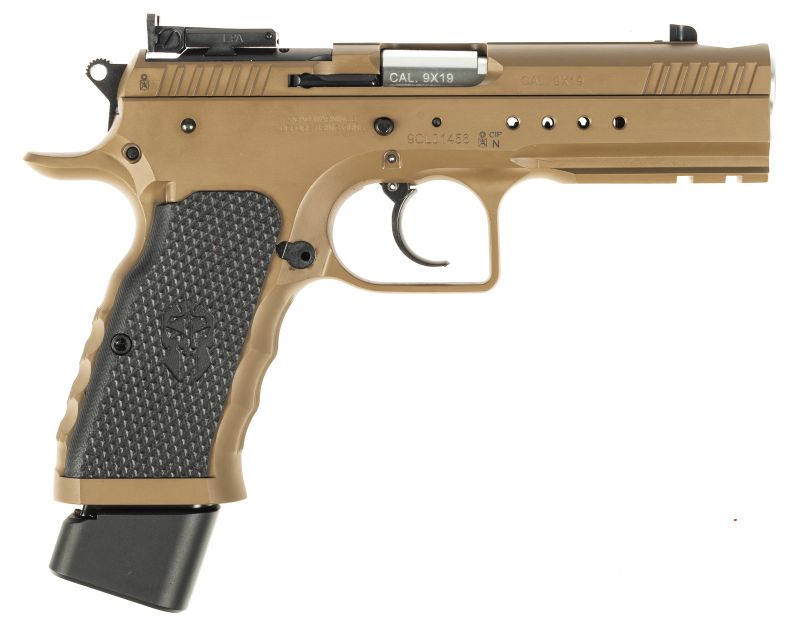 Pistolet TANFOGLIO HEPTAGON TACTICAL K Optic Ready FDE calibre 9x19