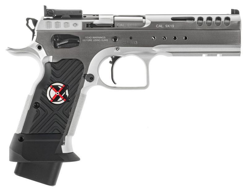 Pistolet TANFOGLIO LIMITED MASTER XTREME Optic Ready CHROME calibre 9x19