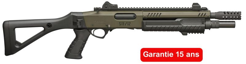 Fusil à pompe FABARM STF12 Compact Professionnal OD-GREEN 11" cal.12/76