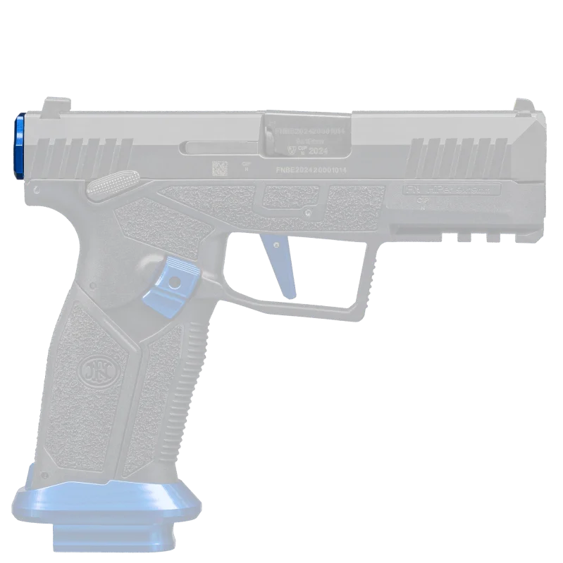 Plaque arrière de glissière FN HERSTAL HIPER Bleu