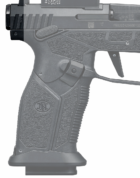 Plaque arrière de glissière FN HERSTAL HIPER Noir