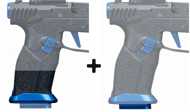 Kit puit de chargeur et extension de chargeur 2 coups FN HERSTAL HIPER Bleu