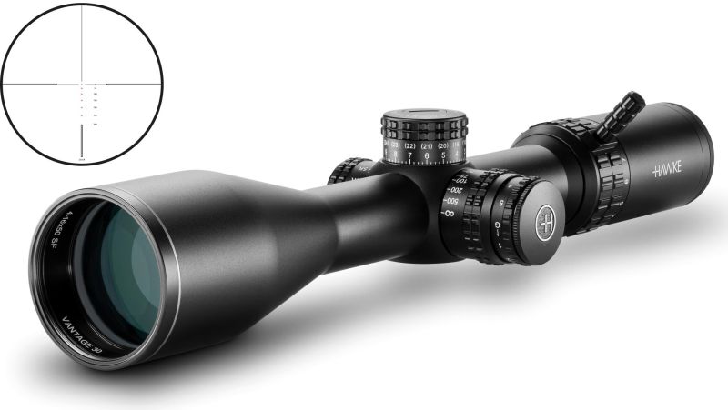 Lunette HAWKE VANTAGE HD 30 WA SF IR 4-16x50 ret.Rimfire .22 LR (16x) Lumineux