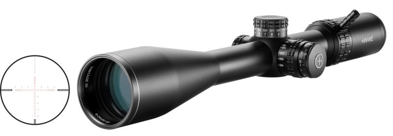 Lunette HAWKE VANTAGE HD 30 WA SF IR 6-24x50 ret.Mil Pro II (20x) Lumineux