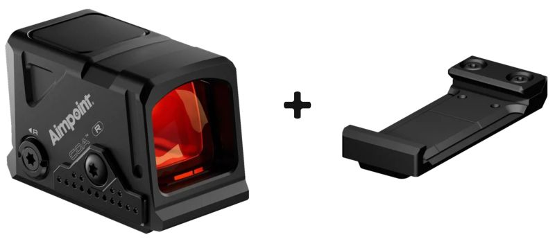 Kit Point rouge AIMPOINT COA® R 3,5Moa avec interface A-cut® pour armes longues - Plaque de montage A-Cut Interface Micro H1/H2