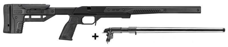 Pack "Chassis MDT ORYX Noir pour carabines BERGARA - Action BERGARA B14 Rimfire 20" Cal.22Lr"