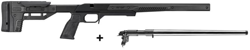 Pack "Chassis MDT ORYX Noir pour carabines BERGARA - Action BERGARA B14 Rimfire 20" Cal.22Lr"