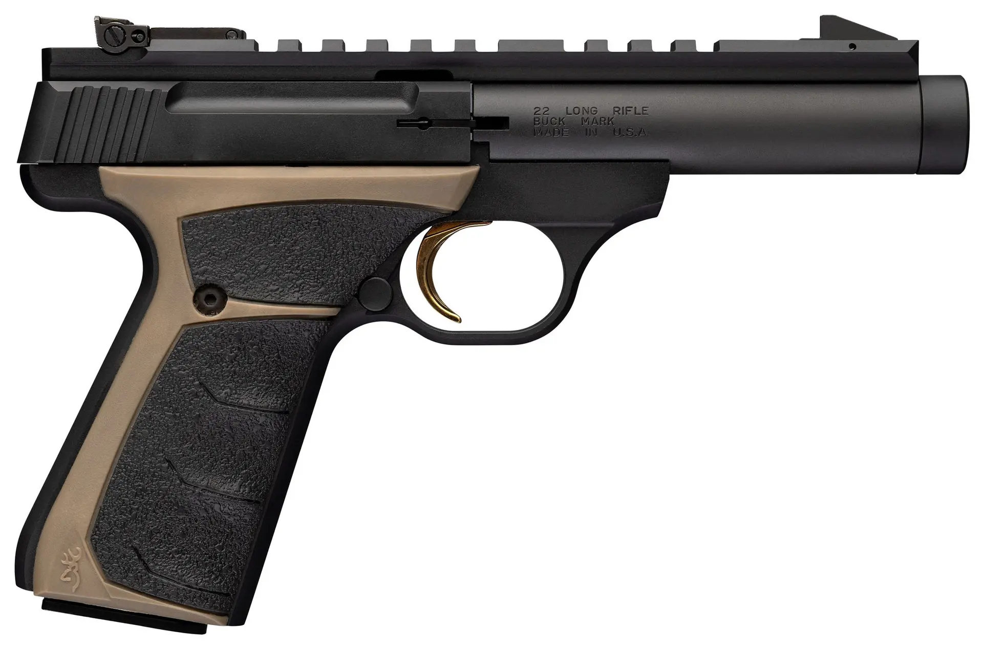 Pistolet BROWNING Buck Mark FIELD Target Micro FDE calibre 22 Lr