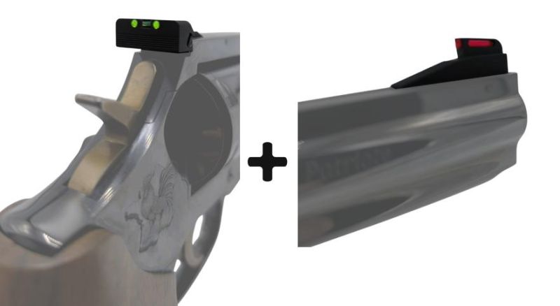 Hausse et guidon HERITAGE MANURHIN MR73 Fibre Optique