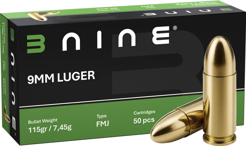 B NINE cal.9mm PARA FMJ (115gr) /50