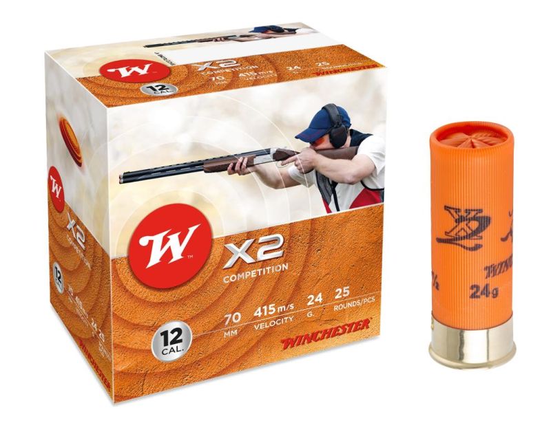 Cartouches de sport WINCHETSER X2 Competition cal.12/70 BJ 28gr - n°7,5 (boite de 25)