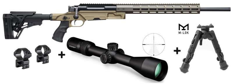 HAENEL LR/ONE Sable 24'' cal.308 win "Pack Vortex Diamondback 6-24x50 FFP ret.EBR-2C Mrad"