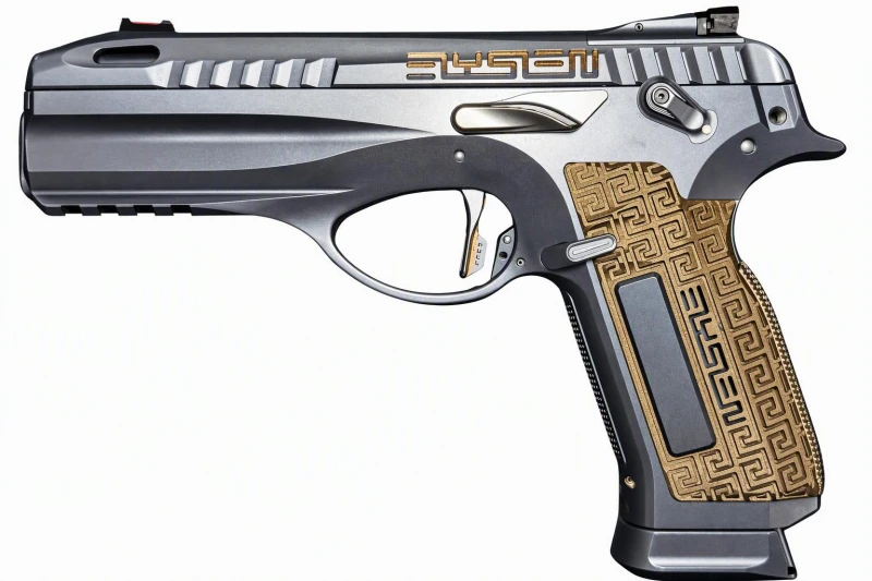 Pistolet CREAPEIRON Elysien First Inox Bleu calibre 9x19