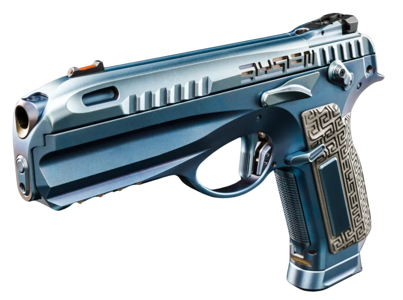 Pistolet CREAPEIRON Elysien First Inox Bleu calibre 9x19