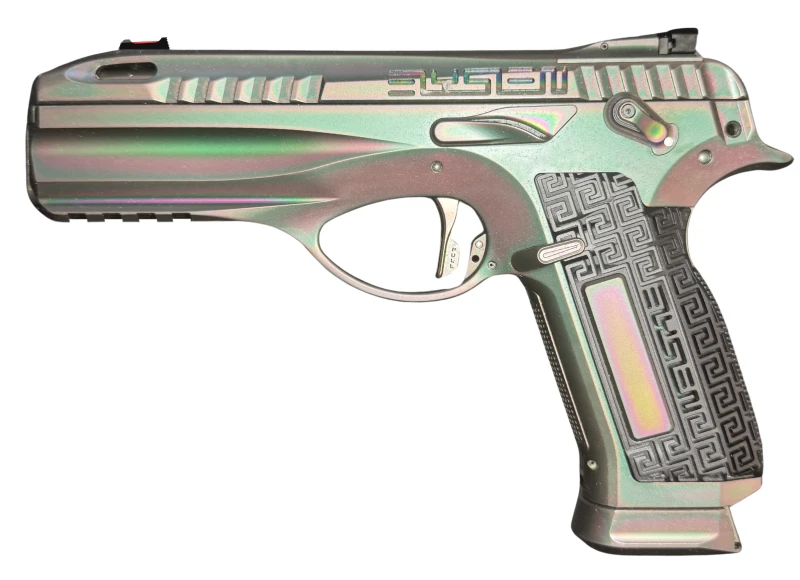 Pistolet CREAPEIRON Elysien First Inox Green Rainbow calibre 9x19