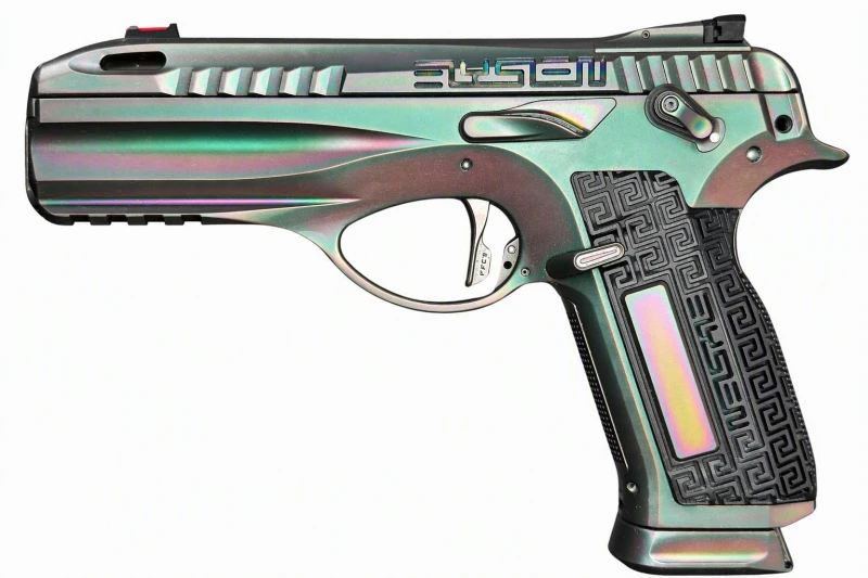 Pistolet CREAPEIRON Elysien First Inox Green Rainbow calibre 9x19
