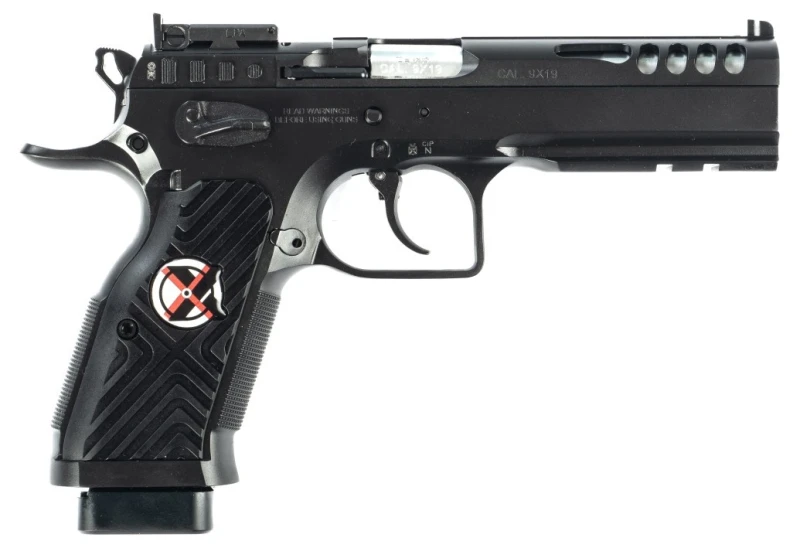 Pistolet TANFOGLIO STOCK MASTER XTREME Optic Ready Black calibre 9x19