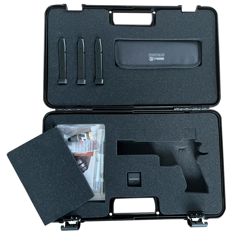 Pistolet TANFOGLIO STOCK MASTER XTREME Optic Ready Chrome calibre 9x19