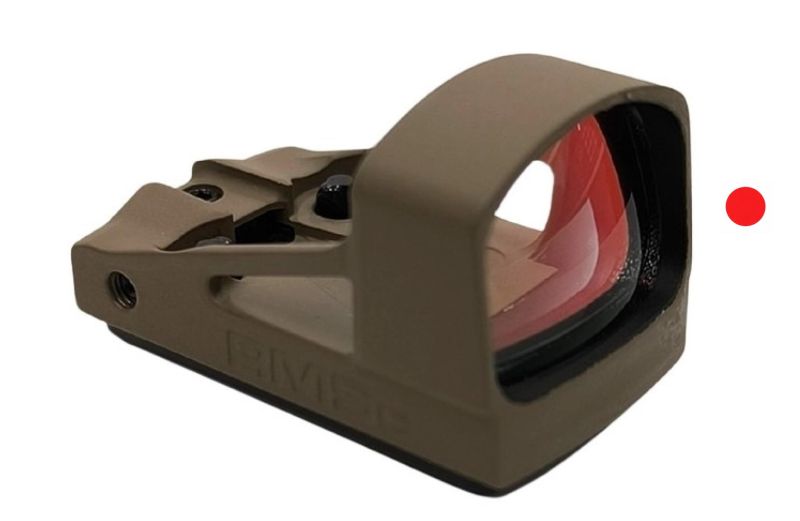 Viseur point rouge SHIELD Reflex Mini Sight Compact "Glass Edition" FDE (RMSc) 4MOA Dot