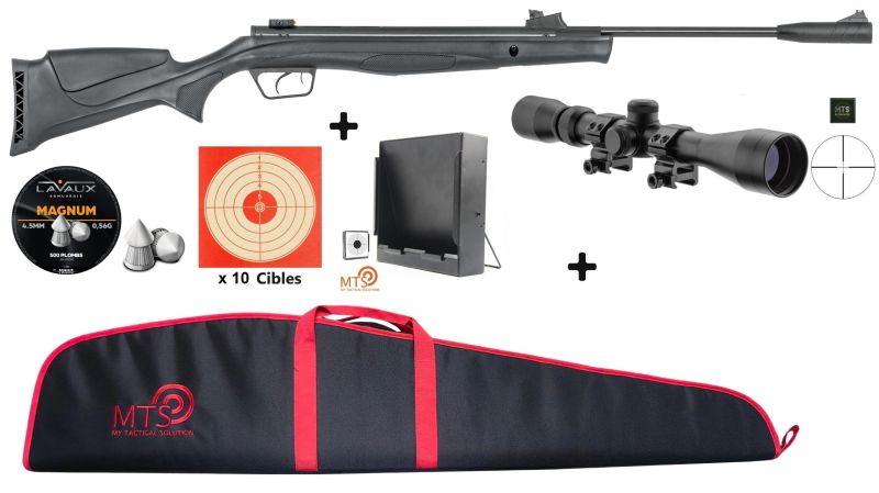 Carabine à plombs UX R-FORCE TARGET Synthétique Gas Piston cal.4,5mm "Pack MTS 3-9x40"