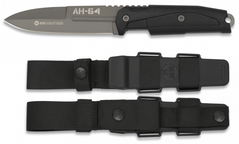 Poignard K25 Tactical Knife AH-64 Noir Lame 11,5cm