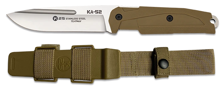 Poignard K25 Tactical Knife KA-52 Coyote Lame 11,5cm