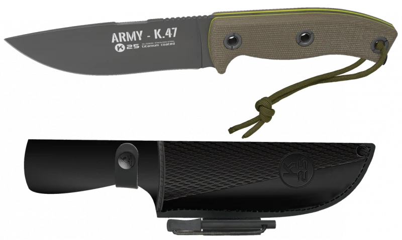 Couteau K25 Tactical Knife K.47 Noir Lame 13cm
