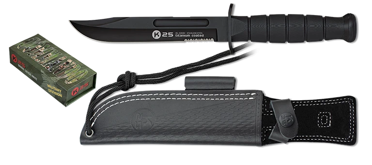 Poignard K25 Tactical Knife Noir Lame 30,3cm