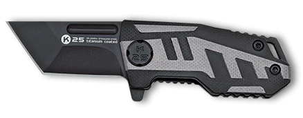 Couteau pliant K25 Tactical Knife G10 Tanto Black Lame 4,3cm