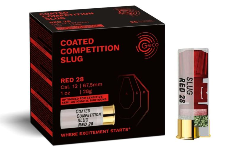 Cartouches GECO Slug Compétition Red 28 gr cal.12/67 (boite de 25)