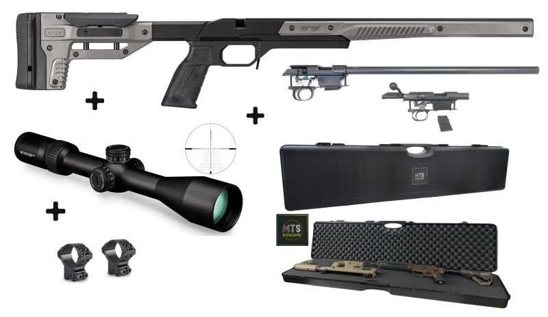 Carabine 22LR CZ 457 Varmint Chassis MDT ORYX GRAY "Pack Lunette VORTEX DIAMONBACK 6-24x50 FFP"