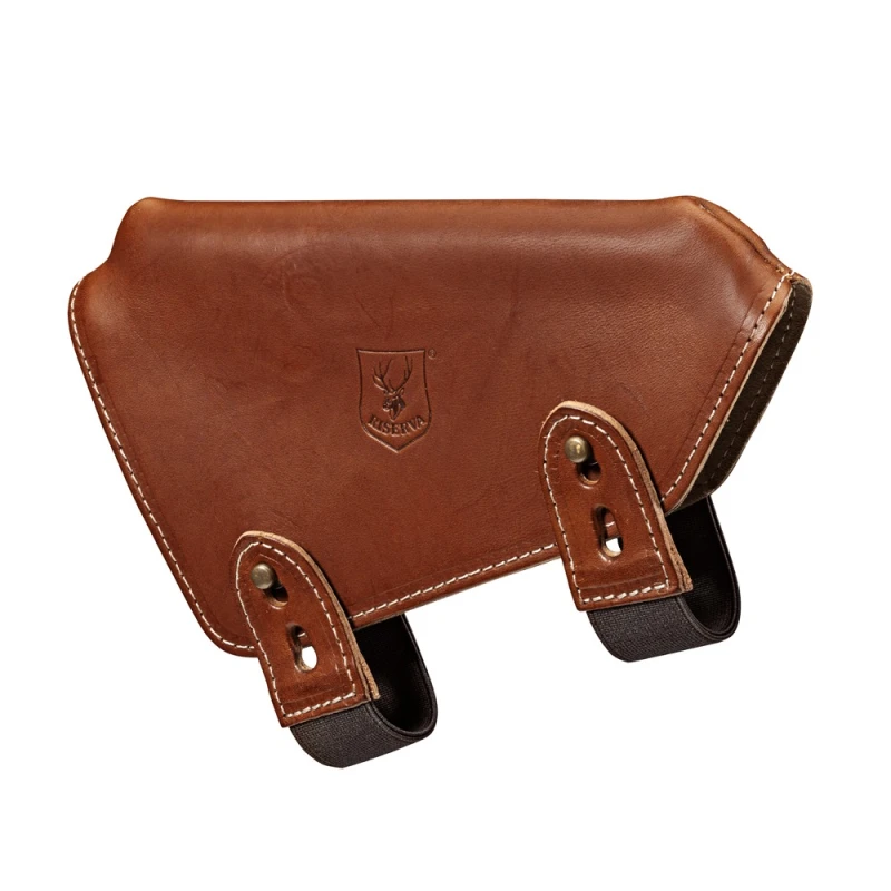 Busc cuir droitier pour carabine RISERVA Cuir Fauve Taille.S
