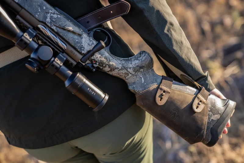 Busc cuir pour carabine RISERVA Cuir Marron Taille XS