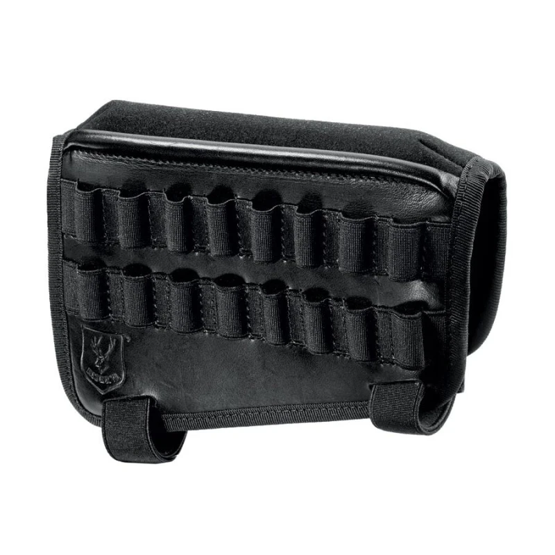 Busc cartouchière en cuir droitier pour carabine RISERVA Noir Taille.S