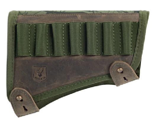 Cartouchière de crosse néoprène Vert RISERVA pour carabine (7 cartouches)