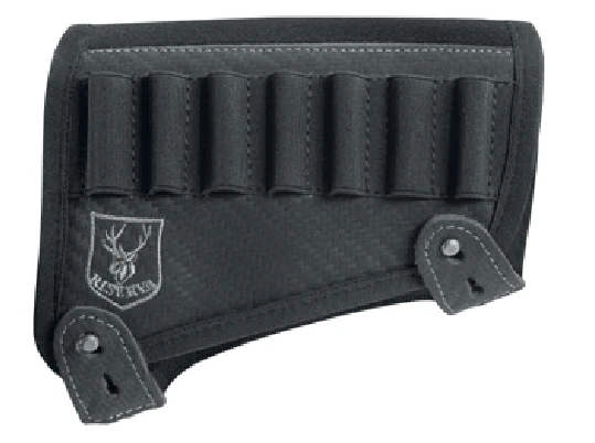 Cartouchière de crosse néoprène Noir RISERVA pour carabine (7 cartouches)