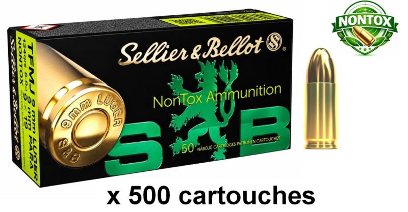 SELLIER & BELLOT cal.9mm PARA TFMJ NONTOX /500