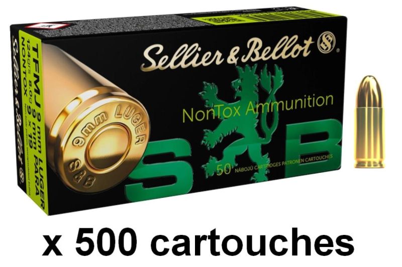 SELLIER BELLOT cal.9mm PARA TFMJ NONTOX /500