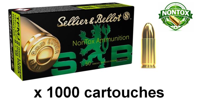 SELLIER BELLOT cal.9mm PARA TFMJ NONTOX /1000