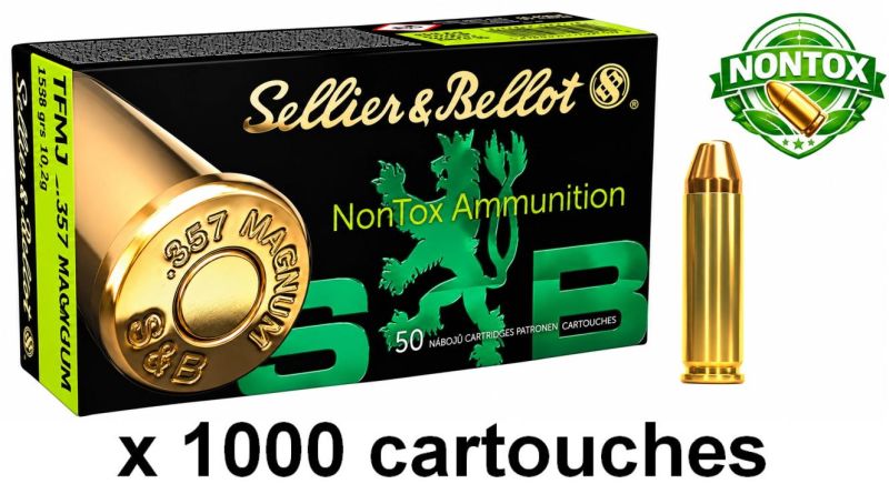 SELLIER & BELLOT cal.357 Magnum TFMJ NONTOX /1000