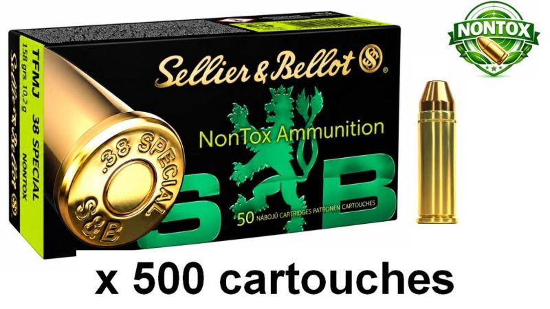 SELLIER & BELLOT cal.38 Spécial TFMJ NONTOX /500