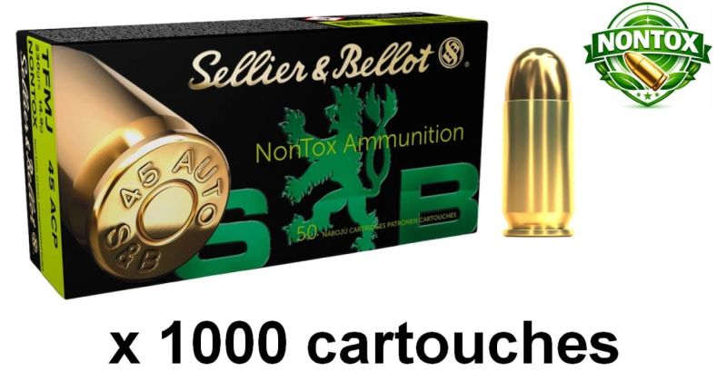 SELLIER BELLOT cal.45 ACP TFMJ NONTOX /1000